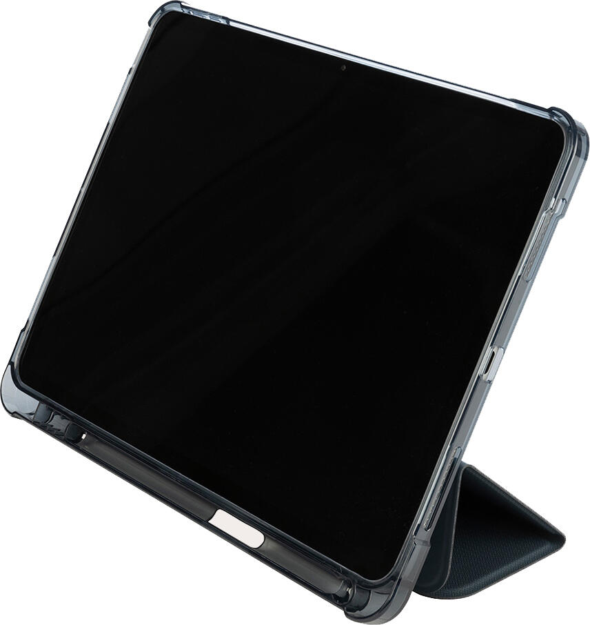Husa Tucano Satin pentru iPad, Albastru-Negru, Protectie Anti-Shock Standard Militar, Copertina Stand, Suport Pencil, pentru iPad Air 11" M2