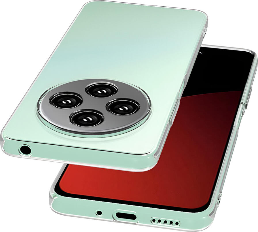 Husa WOO pentru Xiaomi Redmi 14C, Cover Protective cu Decupuri Precise, TPU Bayer, Transparent