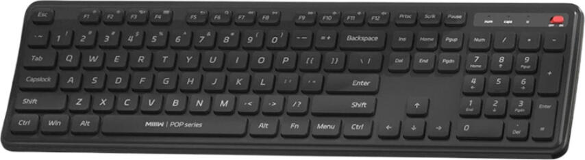 Set Tastatura si Mouse Wireless Silent MIIIW Gen3, Tastatura Mecanica Slim 104 Taste cu 12 Taste Multimedia si Mouse Silent 1600 DPI, Conectivitate USB