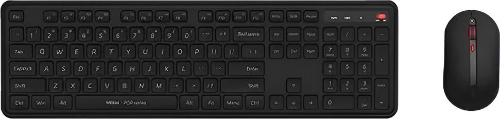 MIIIW Wireless Silent Combo Keyboard and Mouse Gen3, ENG Layout, Black