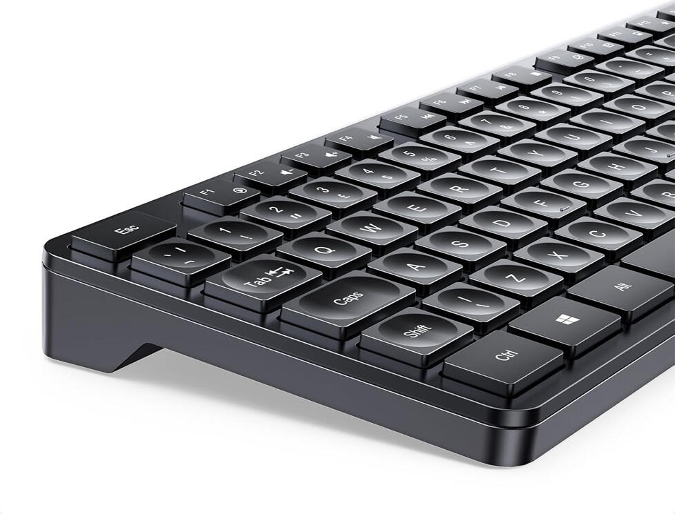 UGREEN MK006 Wireless Keyboard and Mouse Combo, 2.4GHz Silent Membrane Keyboard with 13 Multimedia Keys & Optical Mouse 4000 DPI, USB Receiver, Black
