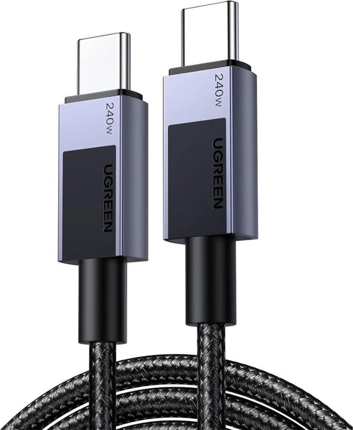 UGREEN Cable Type-C to Type-C 1m 480Mbps 6A 240W L513, Gray