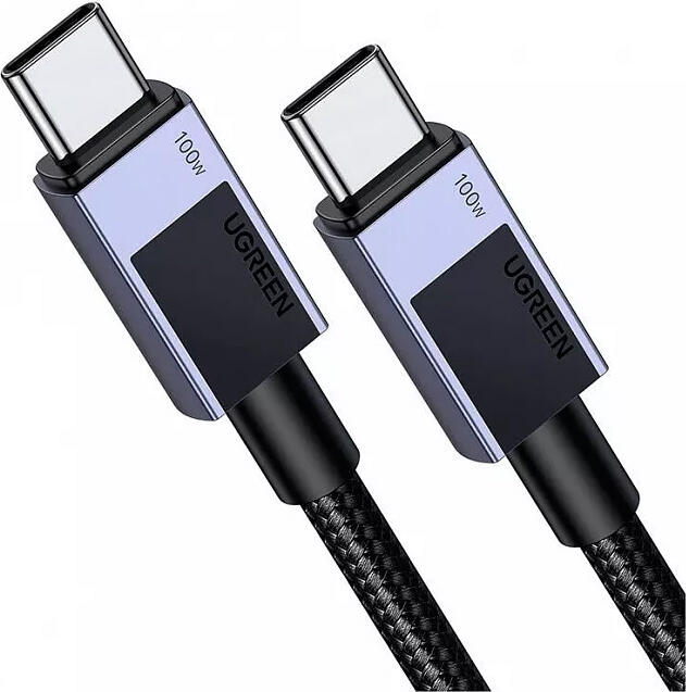 UGREEN Cable Type-C to Type-C 2m 480Mbps 5A 100W, Gray