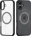 DUX DUCIS AIMO Case for Apple iPhone 16, MagSafe Compatible Shockproof Slim Protective Shell, PC TPU Water Wave Design