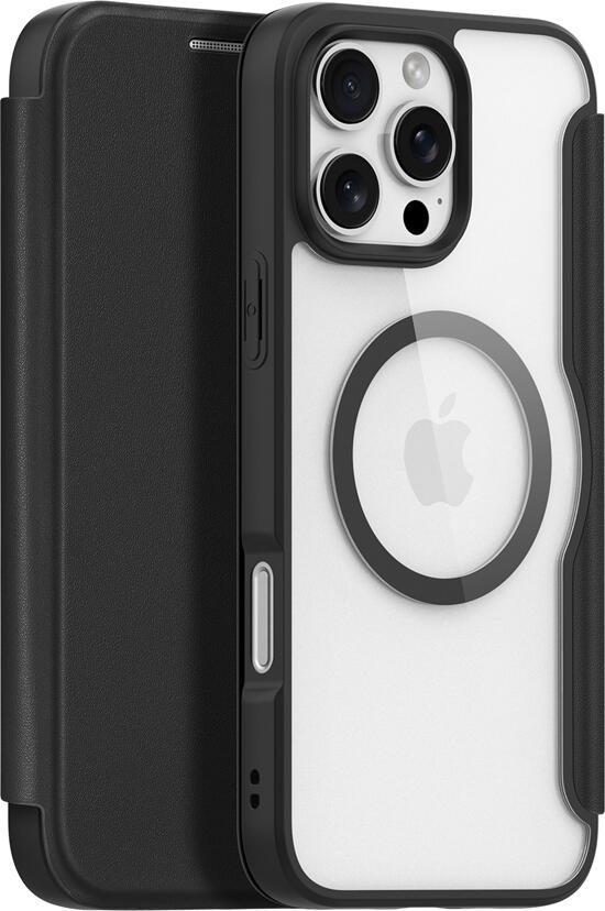 Husa Folio DUX DUCIS Skin X Pro pentru iPhone 16 Pro Max 6.9", Compatibila MagSafe, Protectie RFID, Slot Card, Protectie 360, PU TPU PC PET