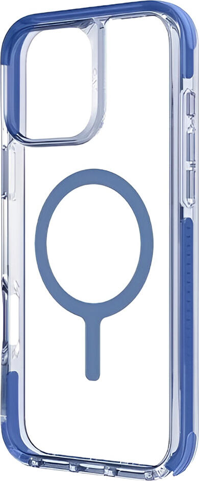 Husa Uniq Combat MagClick Hybrid Albastru pentru Apple iPhone 16 6.1 inch, Protectie ShockSorb TPU Standard Militar 4m, Compatibila MagSafe