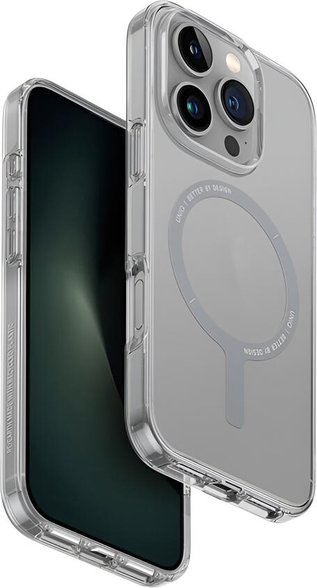 Husa Uniq Hybrid Clario ECO pentru iPhone 16 Pro, Seria Re/Earth din Plastic Reciclat, Suport MagClick MagSafe, TPU Shock-Absorbent, Rezistenta 2H