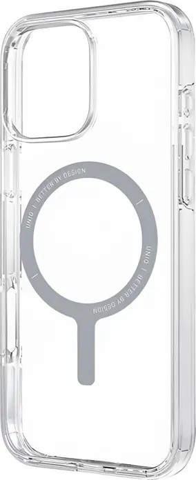 Husa Uniq Hybrid Clario ECO pentru iPhone 16 Pro, Seria Re/Earth din Plastic Reciclat, Suport MagClick MagSafe, TPU Shock-Absorbent, Rezistenta 2H