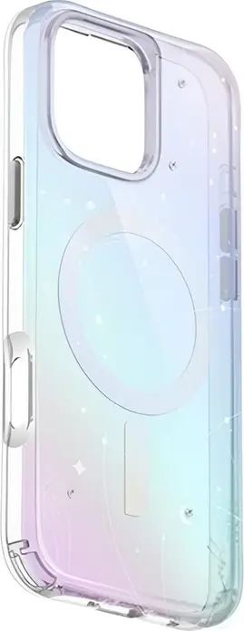 Uniq Coehl MagClick Case for iPhone 16 Pro, Iridescent Glitter Finish, Tough Fade-Resistant Back, Flexible Bumper, 2.4m Drop Protection, Magnetic Wireless Charging Support