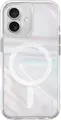 Husa Uniq Coehl pentru iPhone 16, Cover Transparent cu Sclipici Bubble Prism, Suport Magclick pentru Incarcare Magnetica Wireless si Protectie Camera