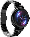 Смарт-часы HiFuture Aura с AMOLED экраном 1.04 дюйма, Bluetooth звонками, мониторингом пульса и SpO2, защитой IP68, ремешком из нержавеющей стали