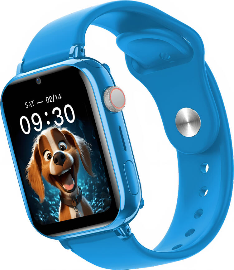 Ceas Inteligent pentru Copii Maxcom KIDDO FW59 4G cu GPS Glonass, Rezistenta la Apa IP65, Apeluri Video, Buton SOS, Pedometru si Functie My Friend, Albastru