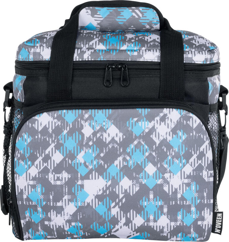 NOVEEN LBB515 Thermal Bag, Water-Resistant Oxford Polyester, Aluminum Foil and EPE Foam Insulation, 250x160x260mm, with Shoulder Strap and Pockets