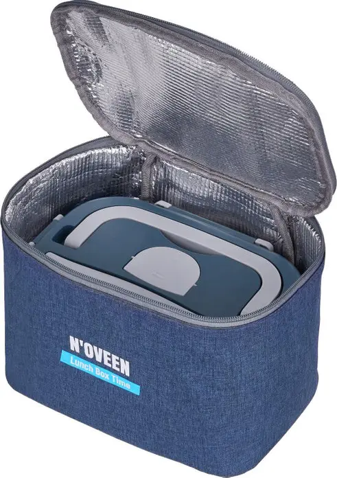 Geanta Termica NOVEEN LBB370, Poliester si Folie de Aluminiu, 160x170x230mm, pentru Cutii Lunch Box Seria LB7xx, Albastru