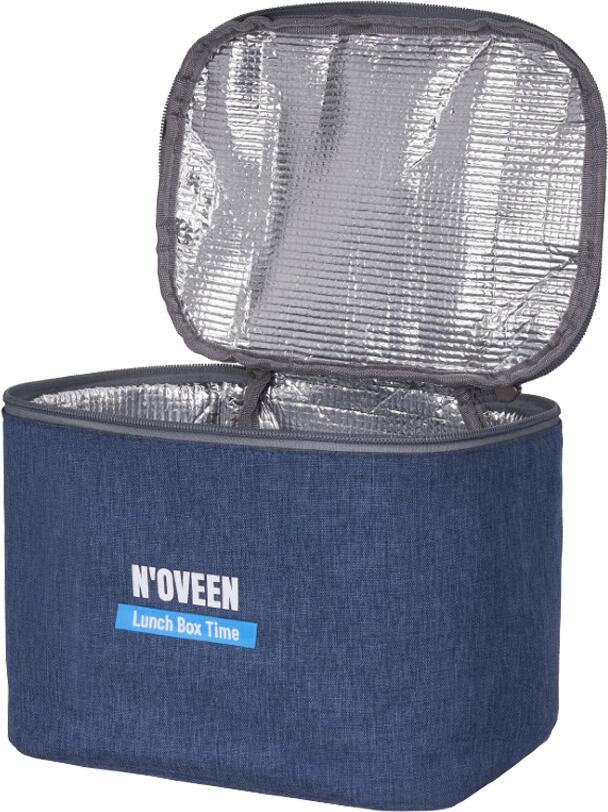 Geanta Termica NOVEEN LBB370, Poliester si Folie de Aluminiu, 160x170x230mm, pentru Cutii Lunch Box Seria LB7xx, Albastru