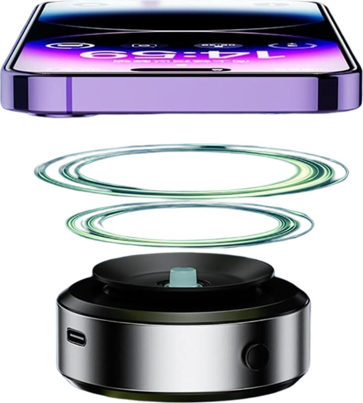 Magnetic Vacuum Car Phone Holder with Wireless Charging, 360 Degree Rotation, USB-C, Universal Aluminum and Silicon Mount for Dashboard and Windshield