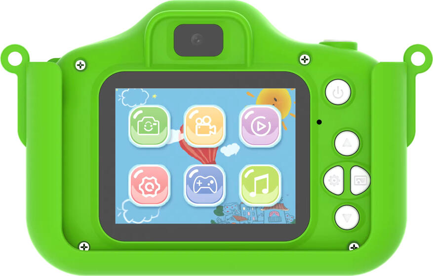 NO Brand Digital Kids Camera Crocodile with microSD, Green