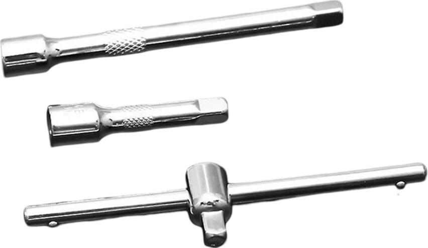 Set Chei Tubulare cu Trichet 46 Piese, Antrenor 1/4", Otel Crom Vanadiu Cr-V, Finisaj Lustruit, cu Bituri Hex, Torx si PH, Cutie de Transport Blocabila