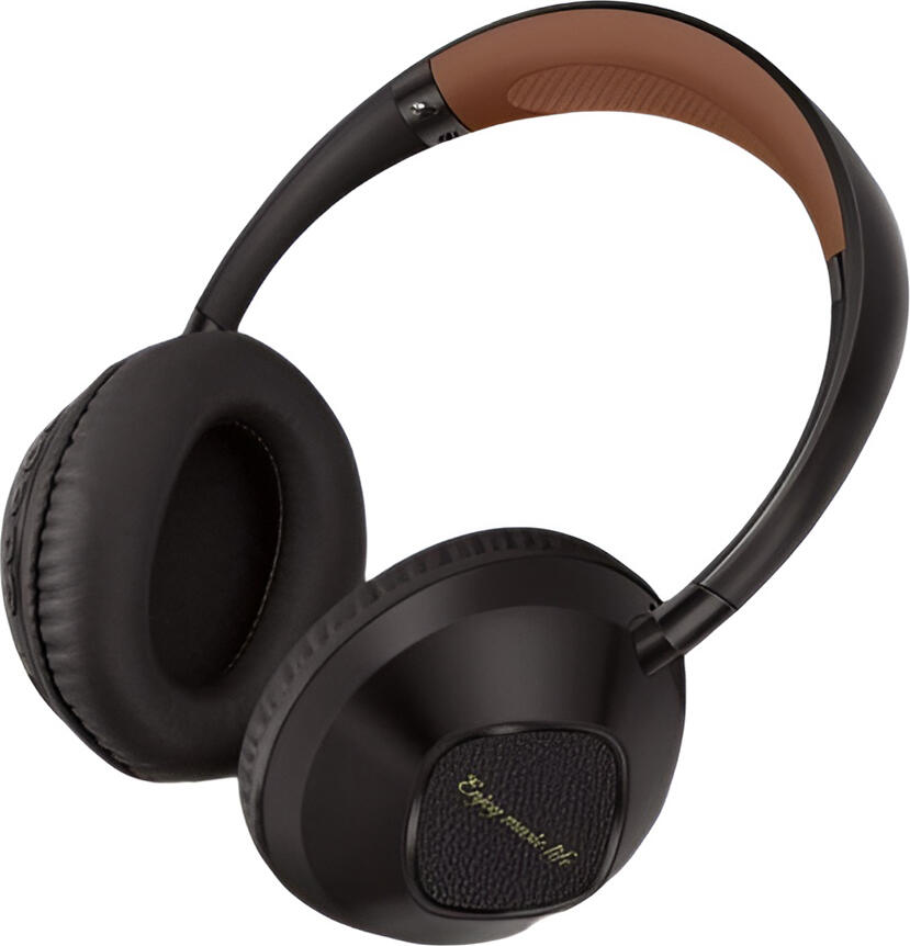 Musen AKZ-18 Wireless Over-Ear Bluetooth 5.3 Stereo Headphones, Brown, 40mm Drivers, 20Hz-20kHz, 200mAh Battery, Passive Noise Reduction, Matte Finish