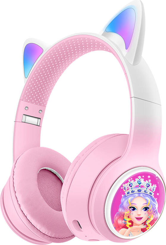 Musen Wireless Kids Headphones on ear AKZ-Z66 (Princess), Pink