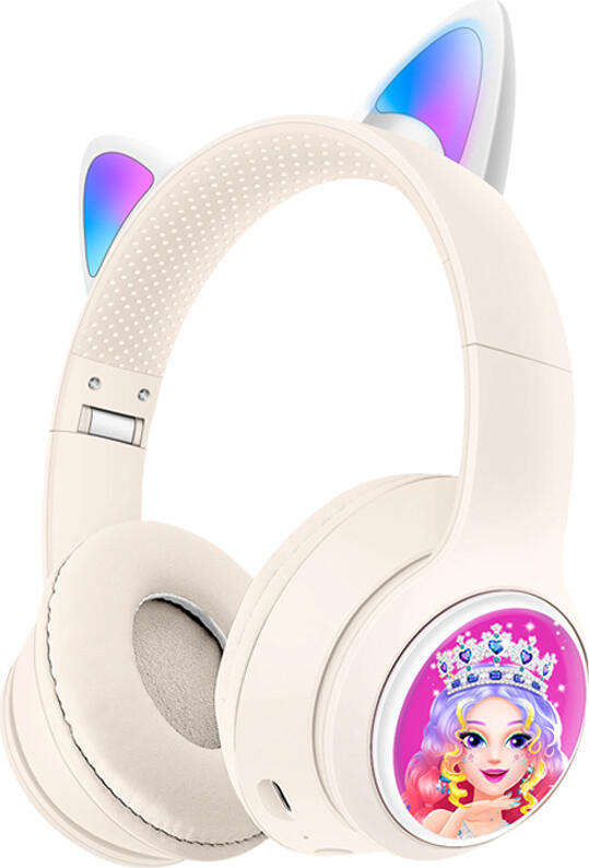 Musen Wireless Kids Headphones on ear AKZ-Z66 (Princess), Beige