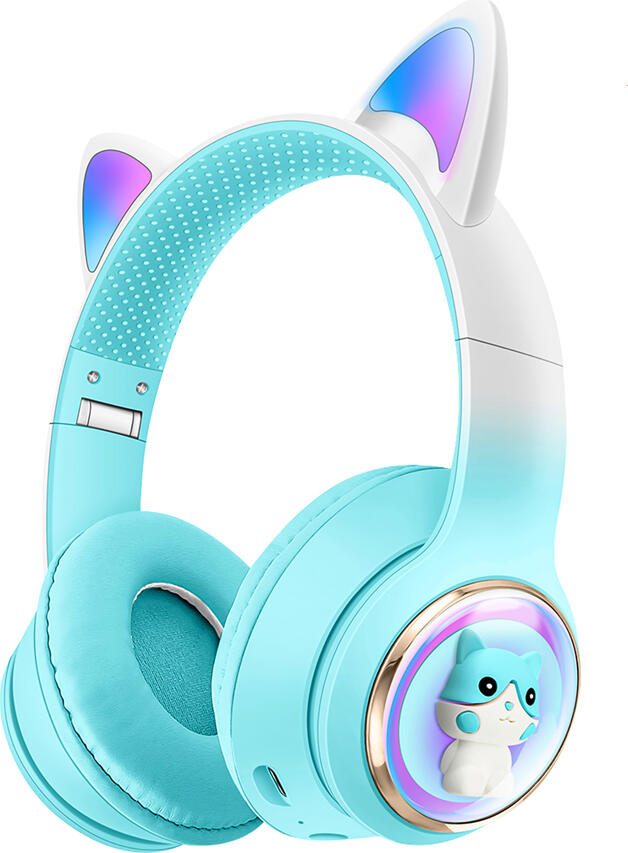 Musen Wireless Kids Headphones on ear AKZ-60 (Cat), Turqoise