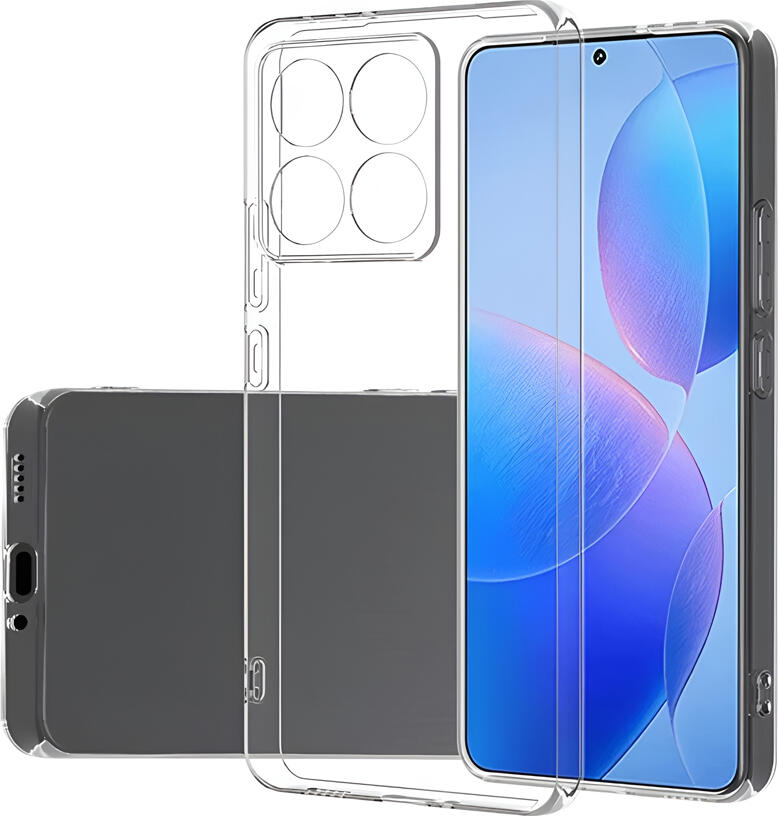 WOO Case for Xiaomi 14T Protective Cover, Bayer TPU Soft Clear