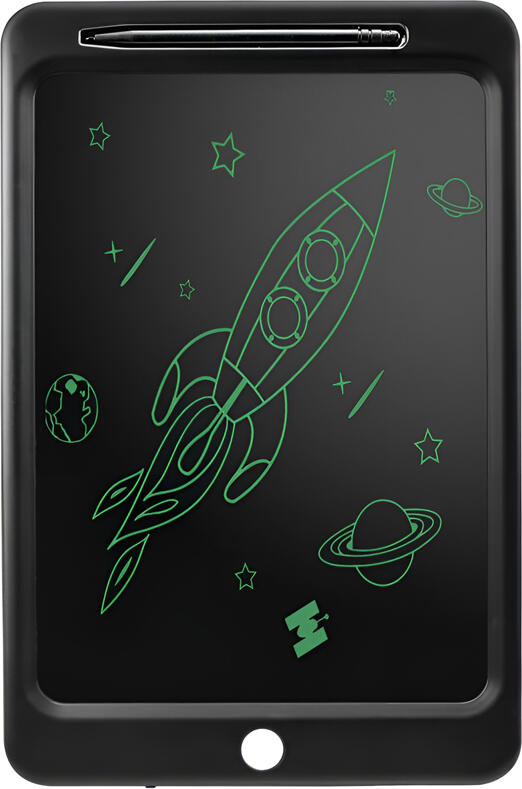 Newlight NLT-L120MS 12 inch LCD Writing Tablet, Multicolor Pressure-Sensitive Screen, Eye Protection, Instant Clear, ABS Material, Black