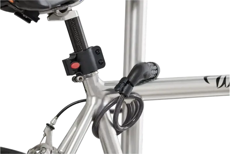 Newrban NEWMLOCKCABLEK Combination Cable Lock, 5-Digit Code, Spiral Metal Cable with Thermal Cover for Bicycles and E-Scooters, Frame Mount Bracket