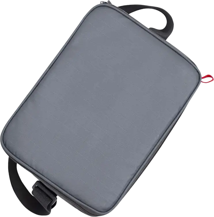 RESTO Polis 5510 Cooler Bag, 11L Thermal Insulated Polyester Bag with PEVA Lining, Water-resistant Grey Cooler with Shoulder Strap and Handle