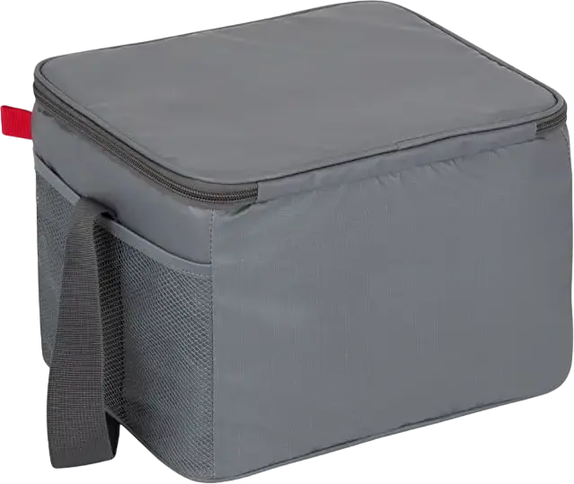 RESTO Polis 5510 Cooler Bag, 11L Thermal Insulated Polyester Bag with PEVA Lining, Water-resistant Grey Cooler with Shoulder Strap and Handle