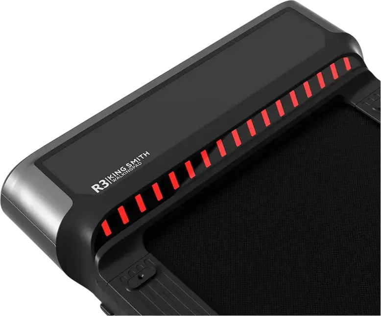 Kingsmith WalkingPad R3 Hybrid+ Foldable Treadmill, 1-12 km/h Speed, 3.0 HP Brushless Motor, 180-degree Folding Design, Bluetooth & App Control, Black
