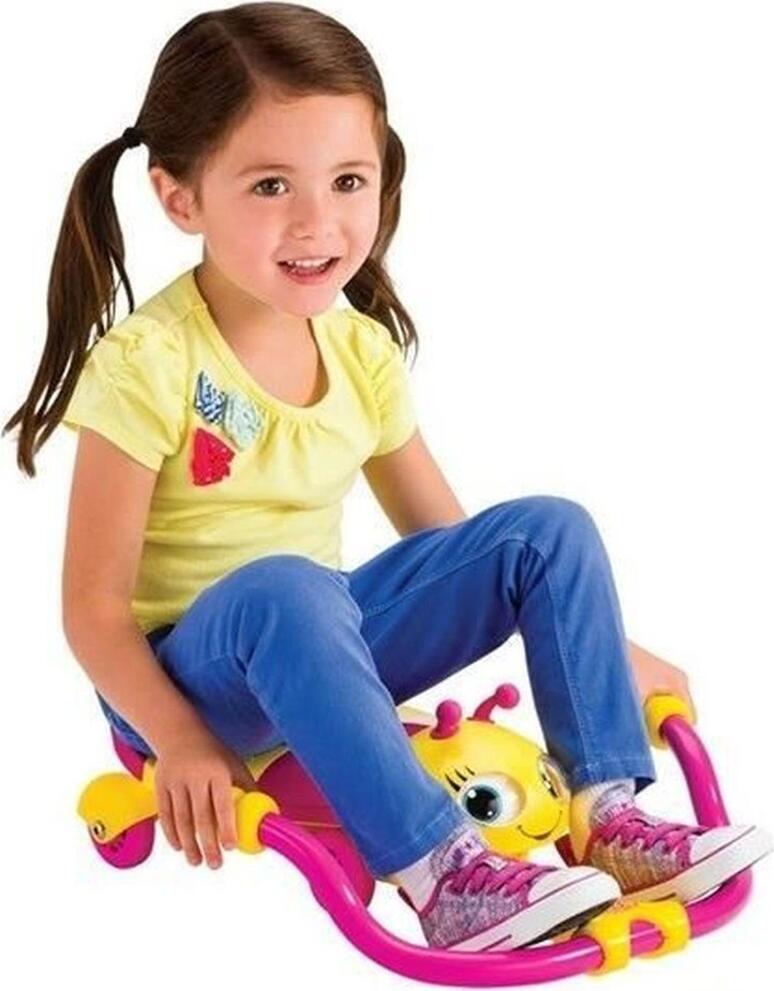 Razor Twisti Lady Buzz Kids Ride-on Scooter, 4 Wheels, Bee-themed Design, Max Load 25 kg, for Ages 1.5+, Plastic, 508 x 177.8 x 419.1 mm