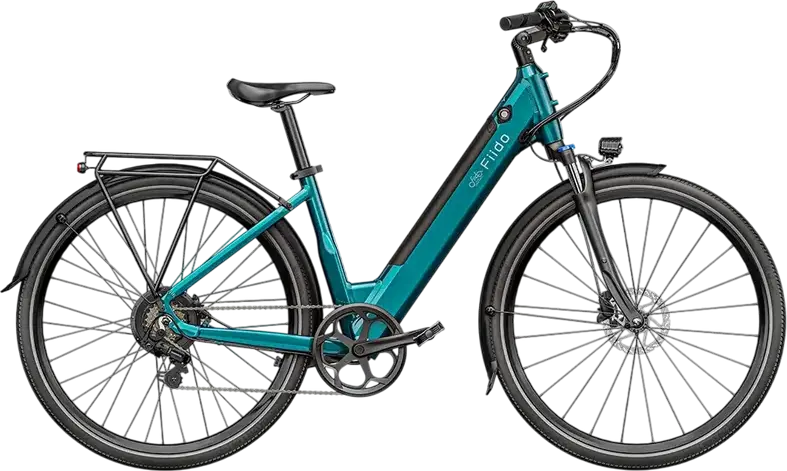 Fiido C11 Electric City Bike, 250W Motor 55Nm, 48V 10.4Ah Removable Battery, 90km Range, Shimano 7-Speed, Hydraulic Disc Brakes, Aluminum Step-Through Frame