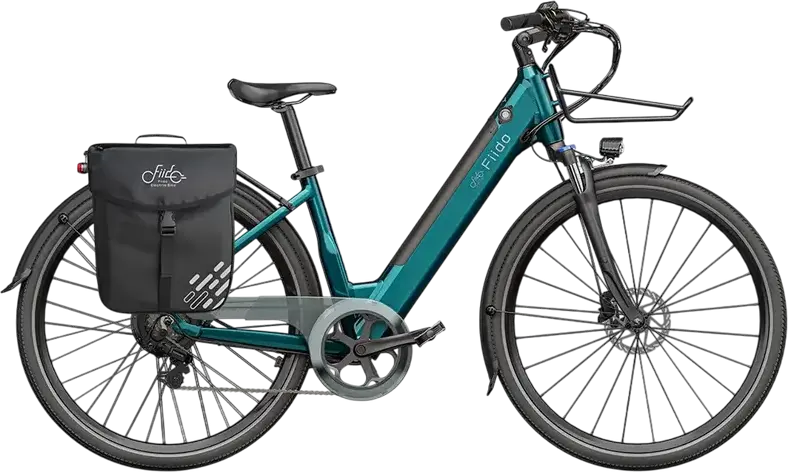 Fiido C11 Electric City Bike, 250W Motor 55Nm, 48V 10.4Ah Removable Battery, 90km Range, Shimano 7-Speed, Hydraulic Disc Brakes, Aluminum Step-Through Frame