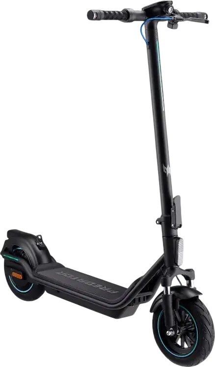 Acer Predator ES Storm PES035 Electric Scooter, Aluminum Frame, 16Ah 42V Lithium-Ion Battery, 25 km/h Max Speed, 60 km Range, Bluetooth App Control, Black