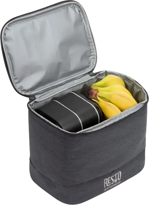 RESTO 5501 FELIS Cooler Bag, 6L Insulated Thermal Bag, Water-Resistant Polyester with PEVA Lining, Grey, 17x8x12 cm