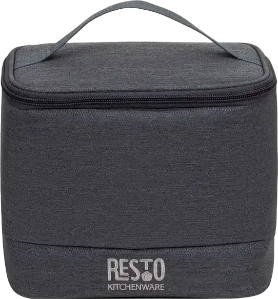 RESTO 5501 FELIS Cooler Bag, 6L Insulated Thermal Bag, Water-Resistant Polyester with PEVA Lining, Grey, 17x8x12 cm