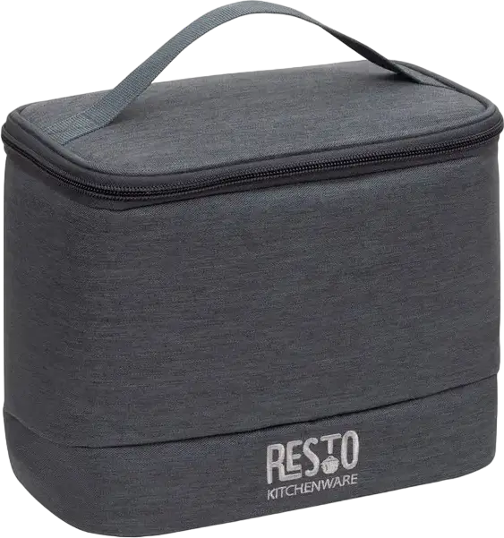 RESTO 5501 FELIS Cooler Bag, 6L Insulated Thermal Bag, Water-Resistant Polyester with PEVA Lining, Grey, 17x8x12 cm