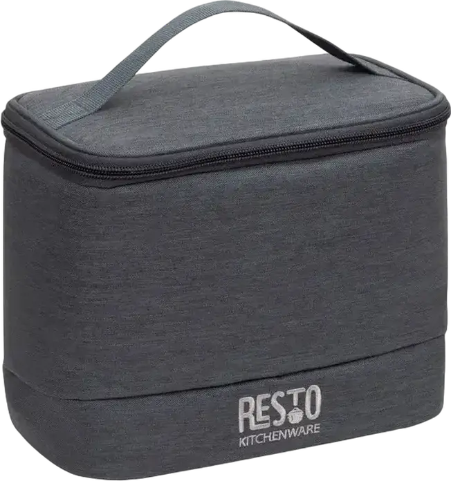 RESTO 5501 FELIS Cooler Bag, 6L Insulated Thermal Bag, Water-Resistant Polyester with PEVA Lining, Grey, 17x8x12 cm