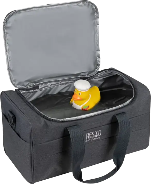 Geanta Termica Resto 5514 Felis Tip Duffle, 14L, Poliester cu Izolare PEVA, Rezistenta la Apa, cu Curea de Umar, Gri