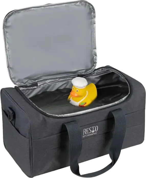 Geanta Termica Resto 5514 Felis Tip Duffle, 14L, Poliester cu Izolare PEVA, Rezistenta la Apa, cu Curea de Umar, Gri
