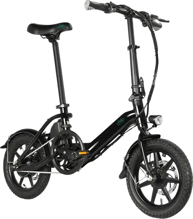 Fiido D3PRO Folding Electric Bike, 14-inch Aluminum Alloy Frame, 36V 7.8Ah Battery, up to 79km Range, 25km/h Max Speed, Mechanical Disc Brakes, LCD Display
