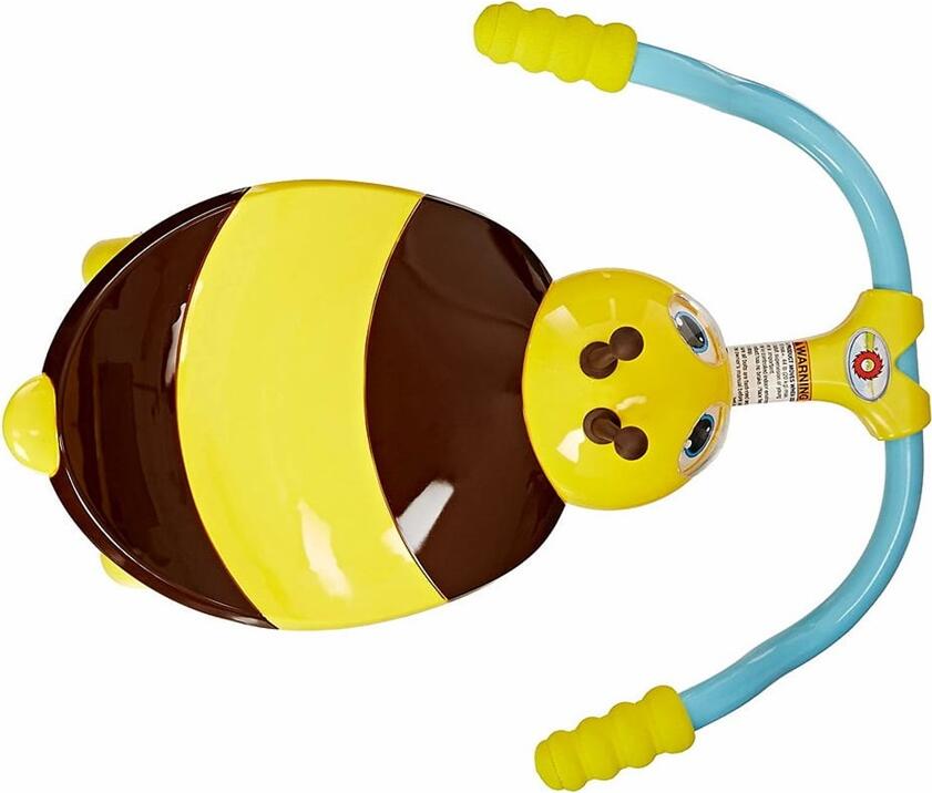 Razor Twisti Lil' Buzz Bee Mechanical Ride-on Toy Mini-Kart, Blue and Yellow Plastic with PU Wheels, Moving Eyes, Max Load 25kg, for Ages 1.5+