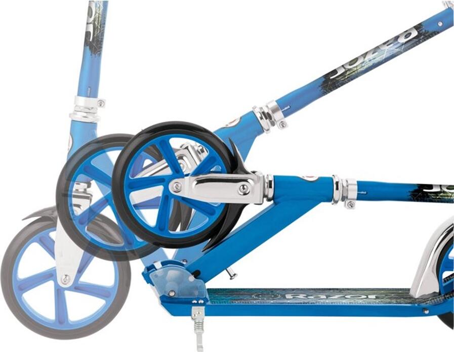 Razor A5 Lux Foldable Kick Scooter, Aircraft-Grade Anodized Aluminium, 200mm Urethane Wheels, Height-Adjustable Handlebars, Max Load 100kg