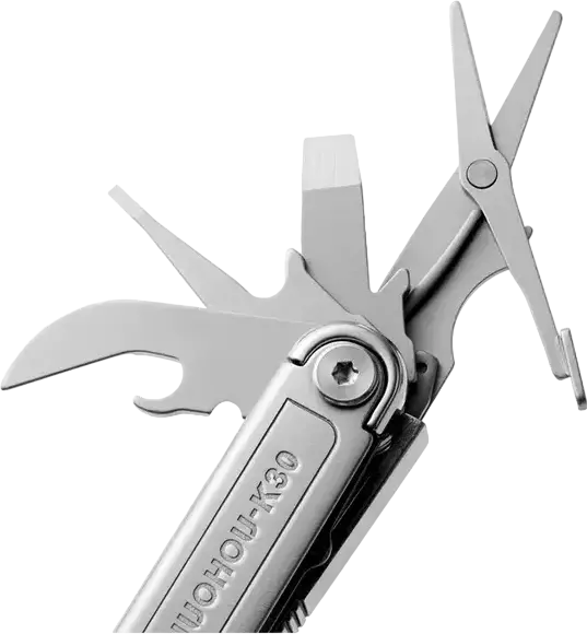 Huohou NexTool Pro K30 HU0191 12-in-1 Multitool, 420H Steel Clip-Point Knife, Pliers, Scissors, Liner Lock, One-Hand Opening with Carrying Case