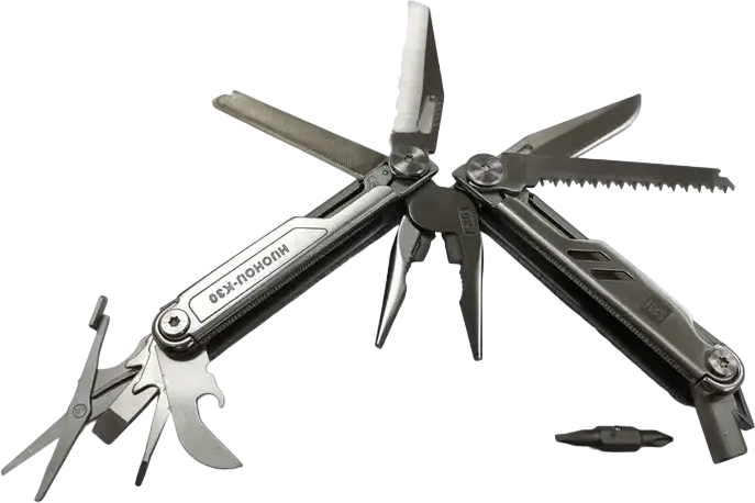 Huohou NexTool Pro K30 HU0191 12-in-1 Multitool, 420H Steel Clip-Point Knife, Pliers, Scissors, Liner Lock, One-Hand Opening with Carrying Case