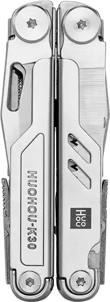 Huohou NexTool Pro K30 HU0191 12-in-1 Multitool, 420H Steel Clip-Point Knife, Pliers, Scissors, Liner Lock, One-Hand Opening with Carrying Case