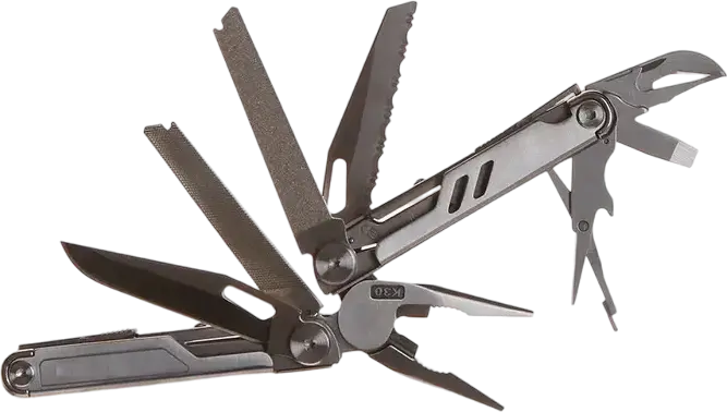 Huohou NexTool Pro K30 HU0191 12-in-1 Multitool, 420H Steel Clip-Point Knife, Pliers, Scissors, Liner Lock, One-Hand Opening with Carrying Case