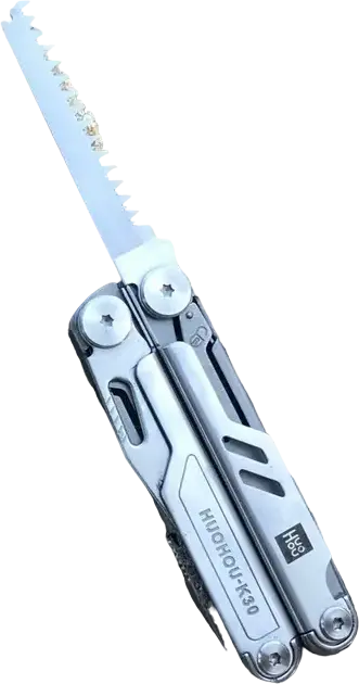 Huohou NexTool Pro K30 HU0191 12-in-1 Multitool, 420H Steel Clip-Point Knife, Pliers, Scissors, Liner Lock, One-Hand Opening with Carrying Case